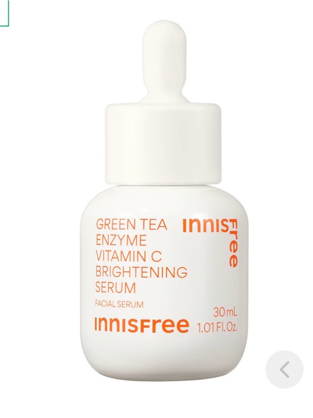 NIB Innisfree Green Tea Enzyme Vitamin C Brightening Serum